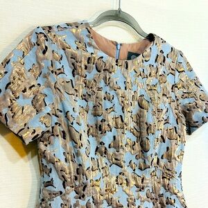 Vince Camuto Metallic Animal print dress